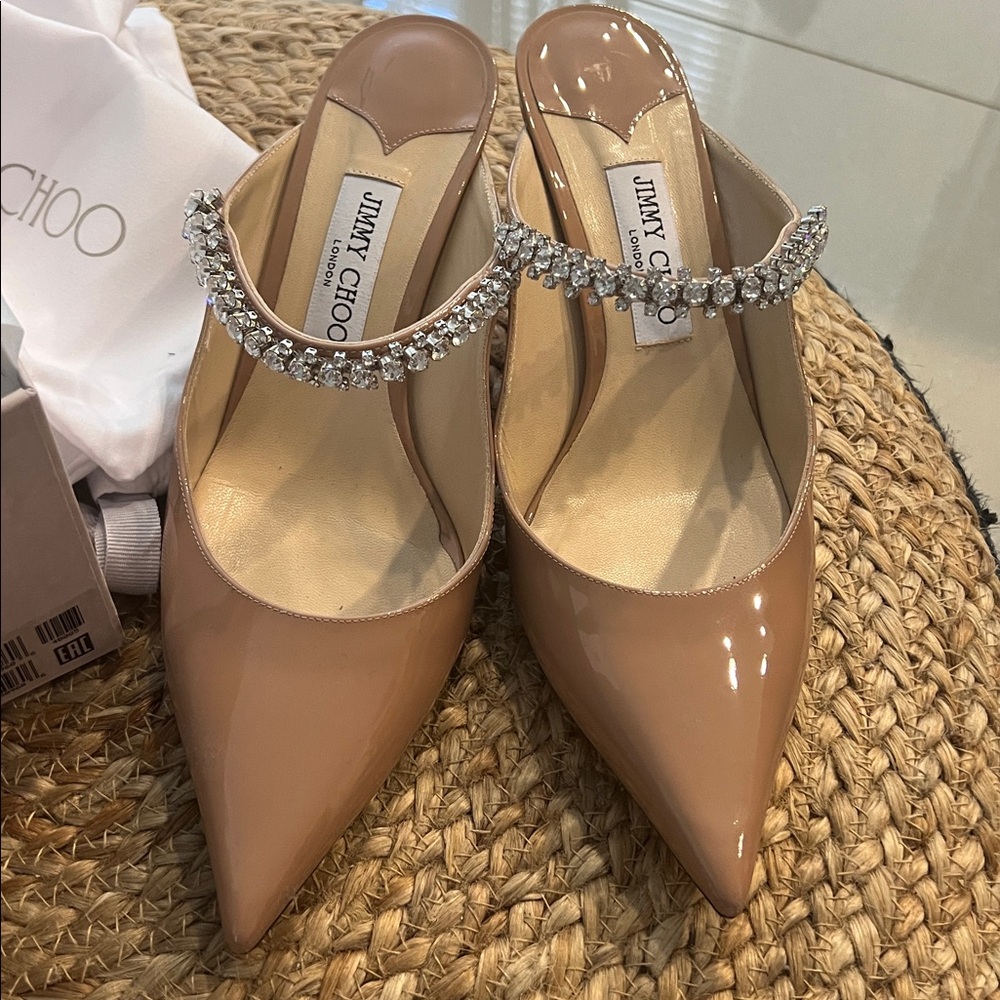 Jimmy Choo Bing 65 Ballet Pink Patent Leather